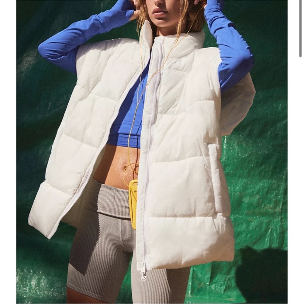 Free People Movement In A Bubble Puffer Vest in White